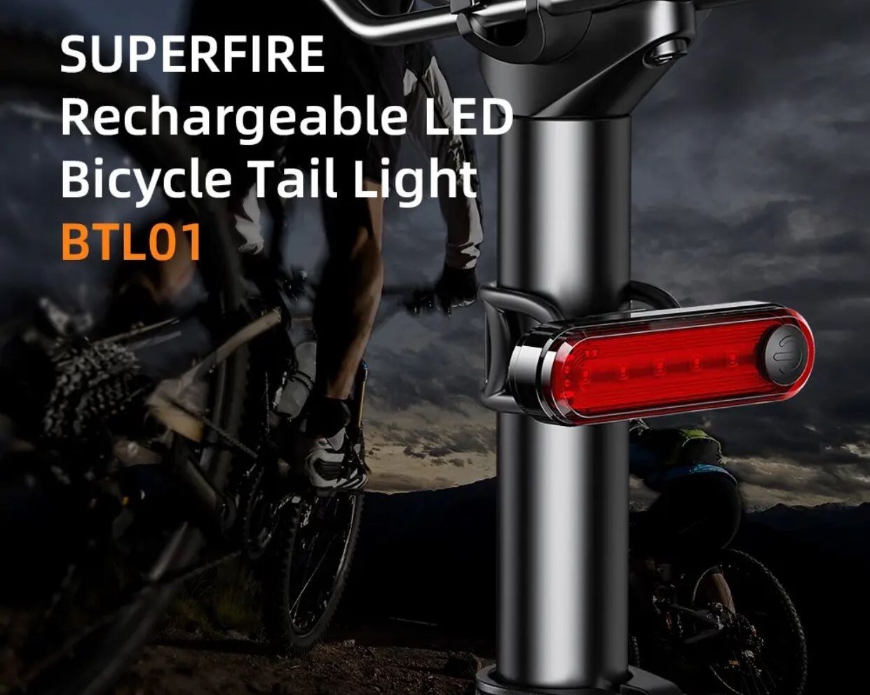 Габаритні вогні для велосипеда SuperFire BTL01